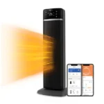 Olsen & Smith 1800W Smart Ceramic Heater Wi-Fi/App/Voice Control Alexa Small Compact Indoor Use, Energy Efficient Tabletop Plug In Electric Portable Fan Room Space Heater with Thermostat, Fast Heating philips cx5120 smart tower ceramic heater 5000 series 600x600 3210691966